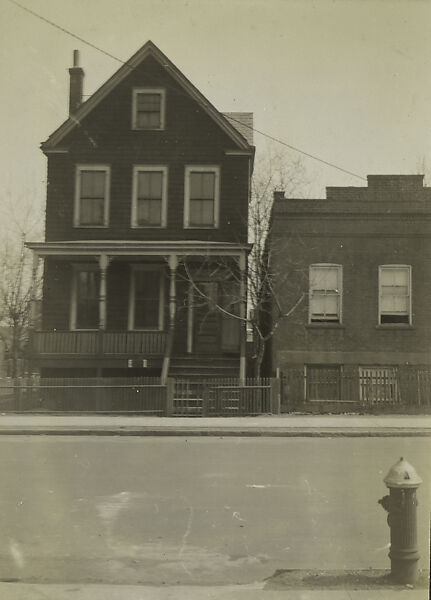 [New York Album: House from Across the Street, Astoria, Queens], Berenice Abbott (American, Springfield, Ohio 1898–1991 Monson, Maine), Gelatin silver print 