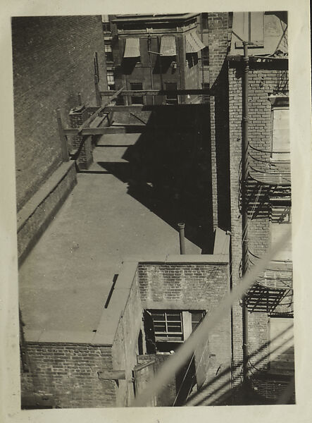 [New York Album: Apartment Building Roof], Berenice Abbott (American, Springfield, Ohio 1898–1991 Monson, Maine), Gelatin silver print 