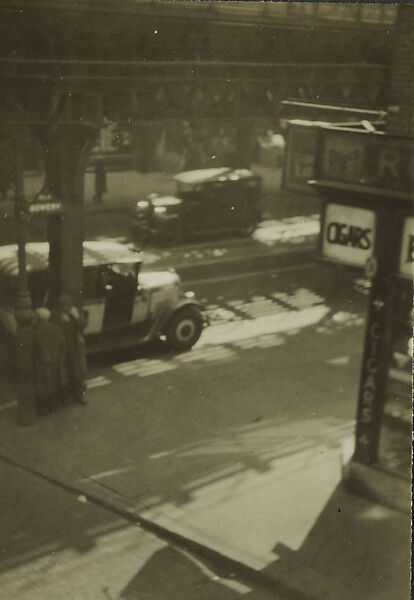[New York Album: Grand Street and Bowery], Berenice Abbott (American, Springfield, Ohio 1898–1991 Monson, Maine), Gelatin silver print 