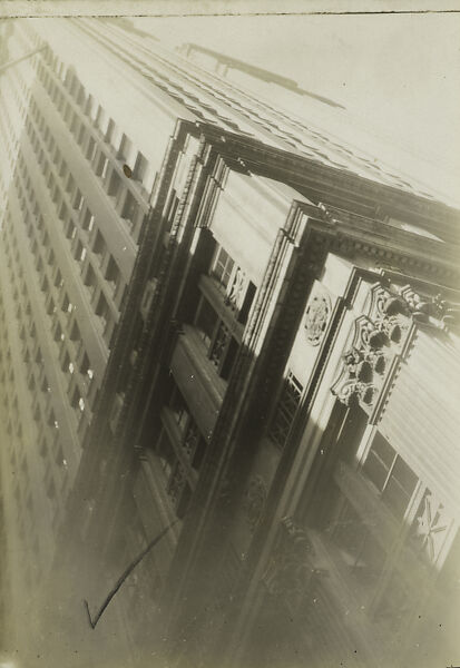 [New York Album: View Up a Building], Berenice Abbott (American, Springfield, Ohio 1898–1991 Monson, Maine), Gelatin silver print 