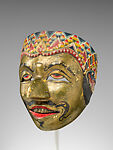 Garuda, Wood, gold leaf, pigment, paint and cut glass, leather, Indonesia, Java, Surakarta
