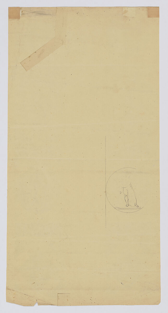 Group of Vignettes copied from the Vatican Loggias, Anonymous, French, 18th century (?), Pen and ink with grey and brown wash over partial blind ruling