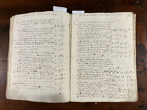 Sagrestia, Libro delle Cere, Libro di Entrate e Uscite, Parchment binding. Manuscript on paper, fols.