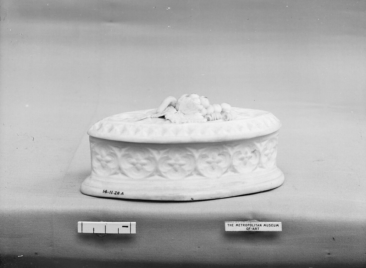Box, Parian porcelain, American