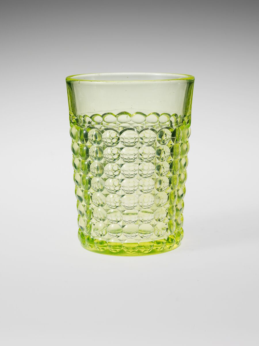 Tumbler, Richards and Hartley Flint Glass Co. (ca. 1870–1890), Pressed glass, American 