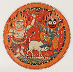 Circular Jagannatha painting