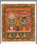 Jagannatha painting, Gouache on cotton, Eastern India, Puri, Odisha