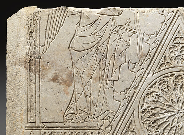 Tomb Slab of Maurice de Poissy, Limestone, French