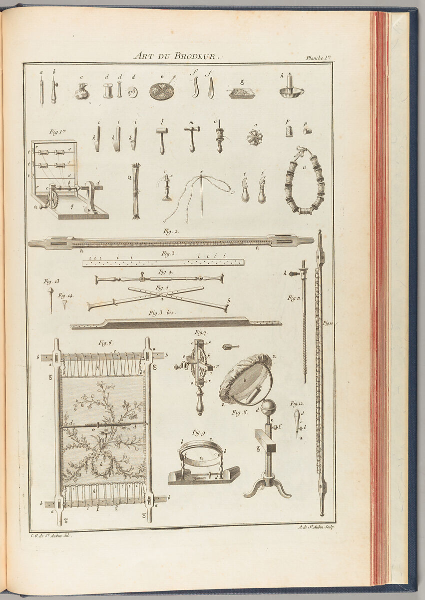 L'Art du brodeur, Charles Germain de Saint-Aubin (French, Paris 1721–1786 Paris) 