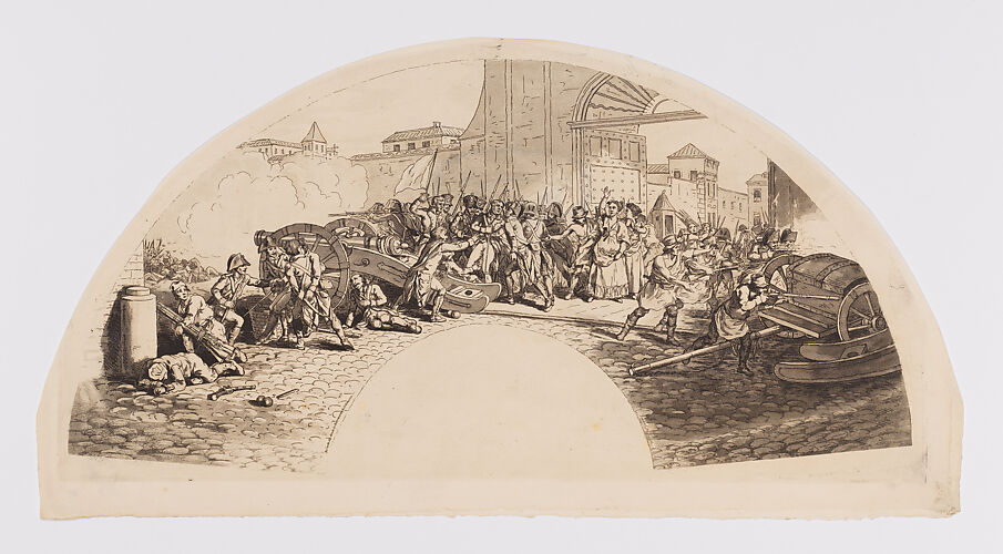 Daviz and Velarde Die Defending the Parque de Artilleria (Mueren Daviz and Velarde defendiendo el Parque de Artilleria)