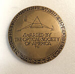 Frederic Ives Award of the Optical Society of America, Georg John Lober (American, 1892–1961), Bronze