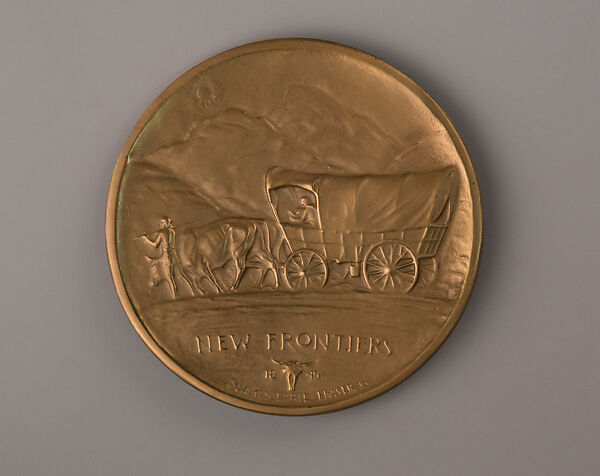 New Frontiers, James Earle Fraser (American, Winona, Minnesota 1876–1953 Westport, Connecticut), Bronze