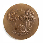 Victory of Man and Nature Over the Powers of Destruction, Walker Hancock (American, St. Louis, Missouri 1901–1998 Gloucester, Massachusetts), Bronze, dark brown patina