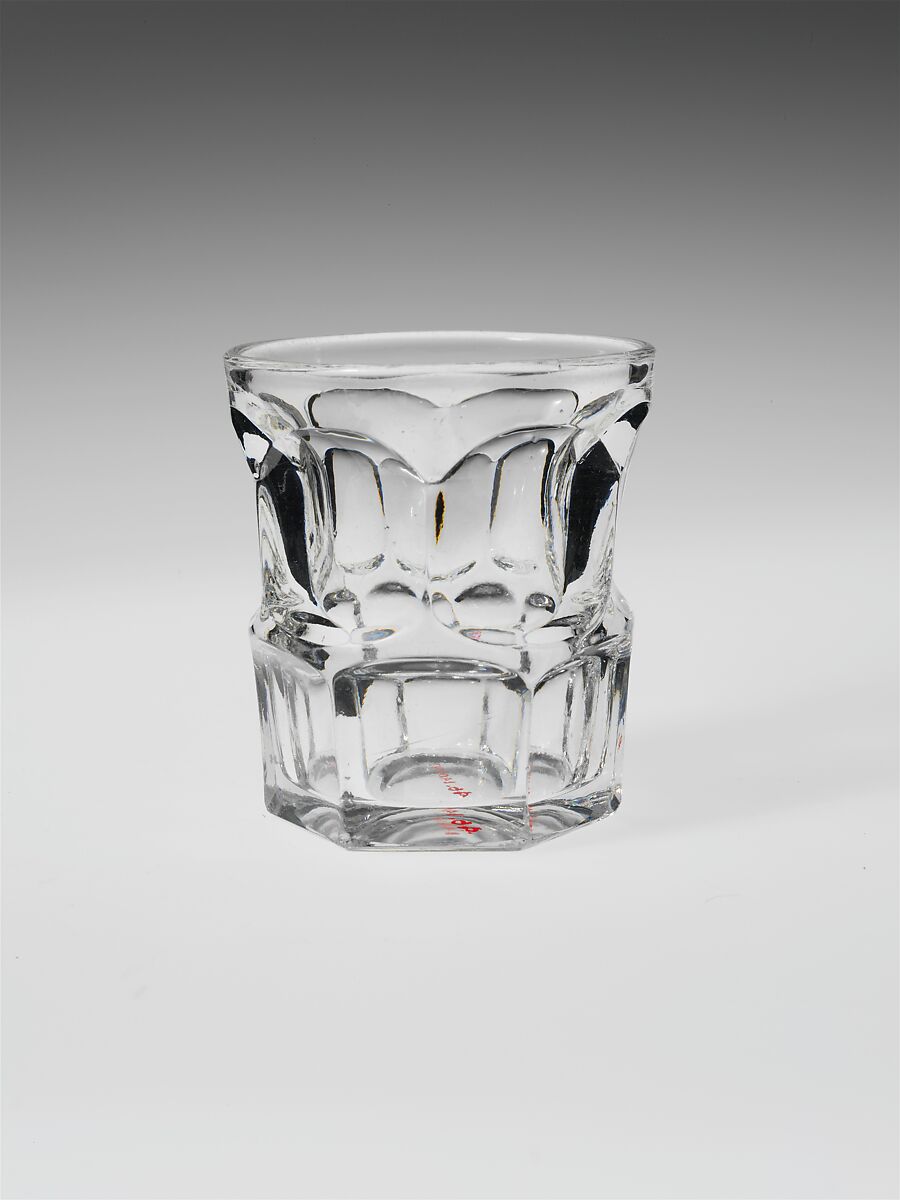 Tumbler, Pressed glass, American 