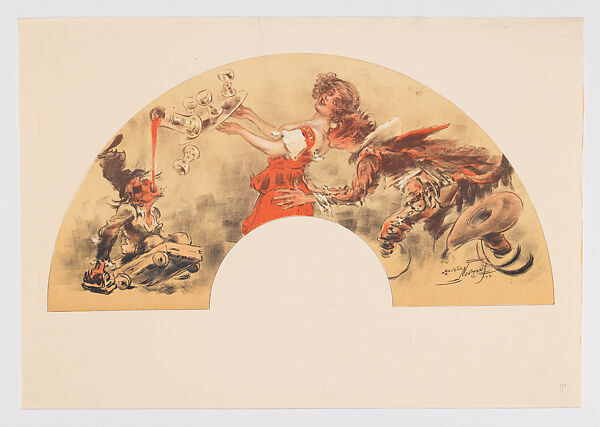 Fan leaf for the Fête Callot