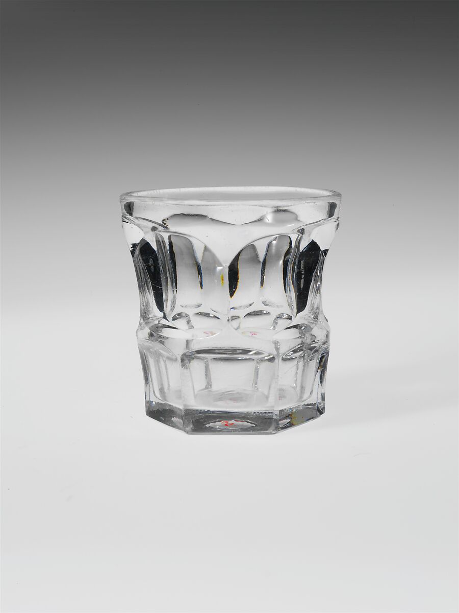 Tumbler, Pressed glass, American 