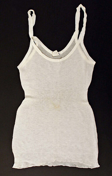 Undershirt, B. Altman &amp; Co. (American, 1865–1990), synthetic fiber, American 