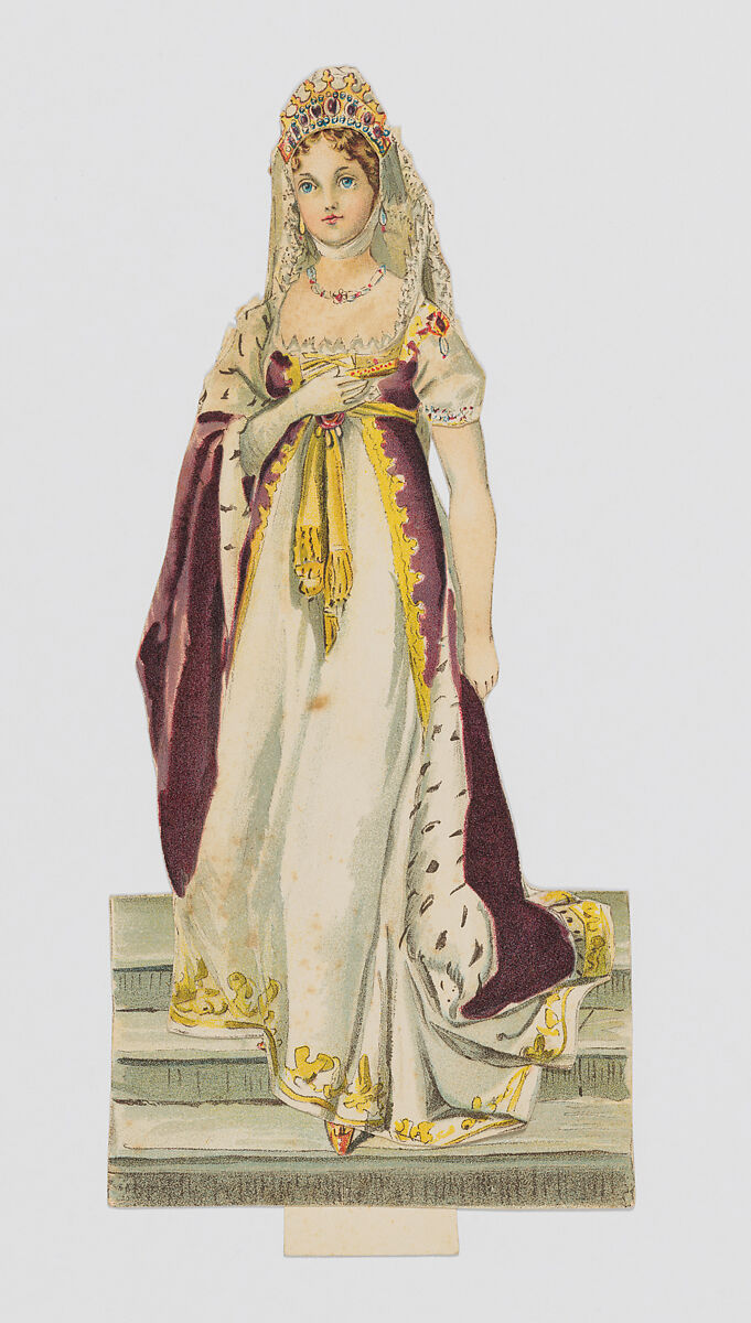 Queen Louise Court Robe, Elizabeth S. Tucker (American, late 19th century), Color lithography