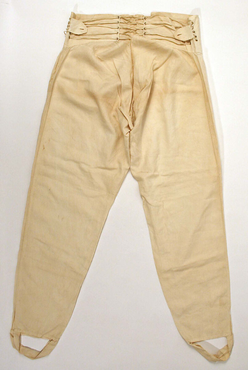 Trousers, linen, American or European