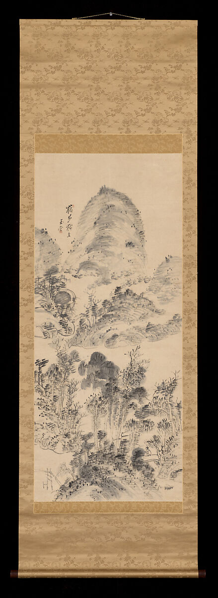 "Going One's Way", Urakami (Uragami) Gyokudō (Japanese, 1745–1820), Hanging scroll; ink on paper, Japan