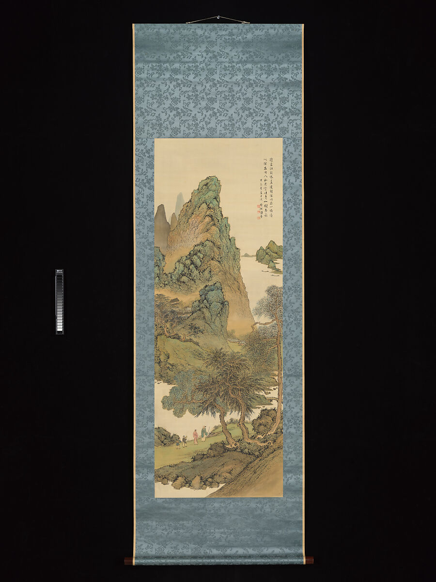 Summer and Autumn Landscape, Okuhara Seiko (Japanese, 1837–1913), Diptych of hanging scroll; ink and color on silk, Japan
