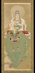 Bodhisattva Manjushri (Monju), Takagi Shunrin  Japanese, Handscroll: ink and color on silk, Japan