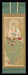 Bodhisattva Manjushri (Monju), Takagi Shunrin (Japanese), Handscroll: ink and color on silk, Japan