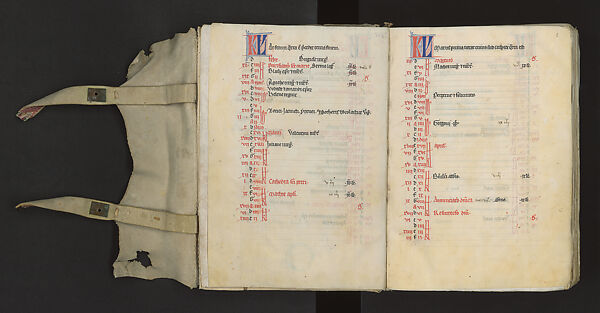 Remnants of Erased Architectural Drawings from the Reims Palimpsest (Martyrologe et Nécrologe de l’Église de Reims), Anonymous, French ,13th century French, Blind ruling with stylus, guided by compass and straightedge, on parchment; later text in pen and black ink