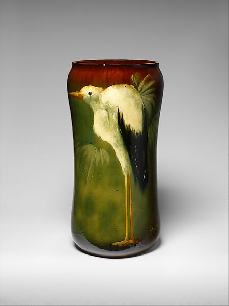 Umbrella Stand, Albert Haubrich (1875–1931), Earthenware, American 