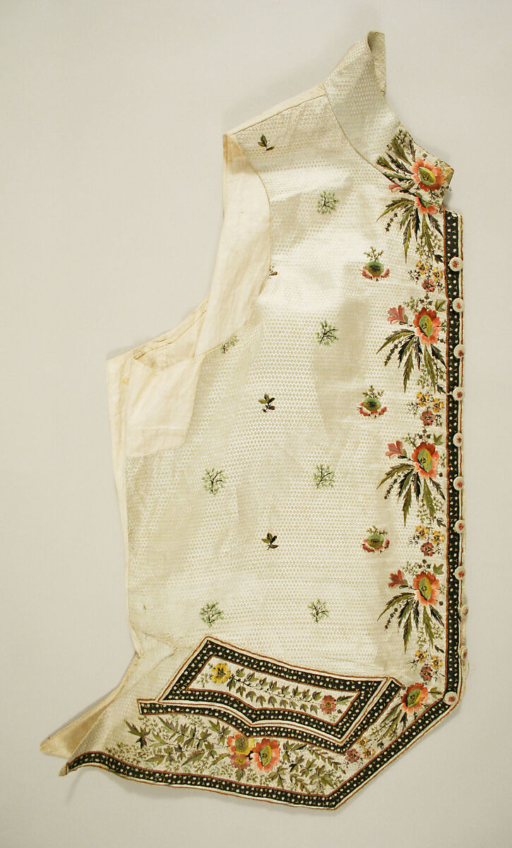 Suit, silk, probably British