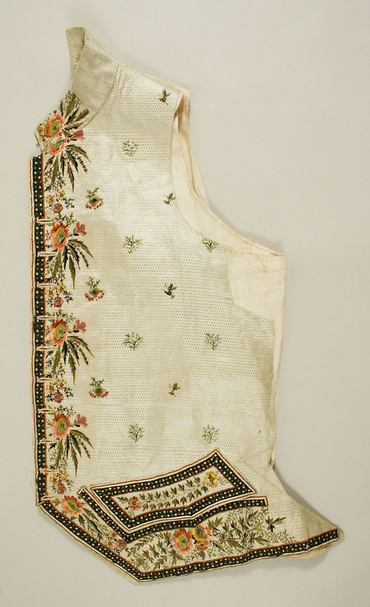 Suit, silk, probably British