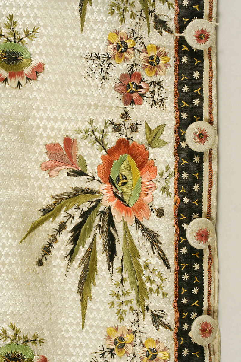 Suit, silk, probably British