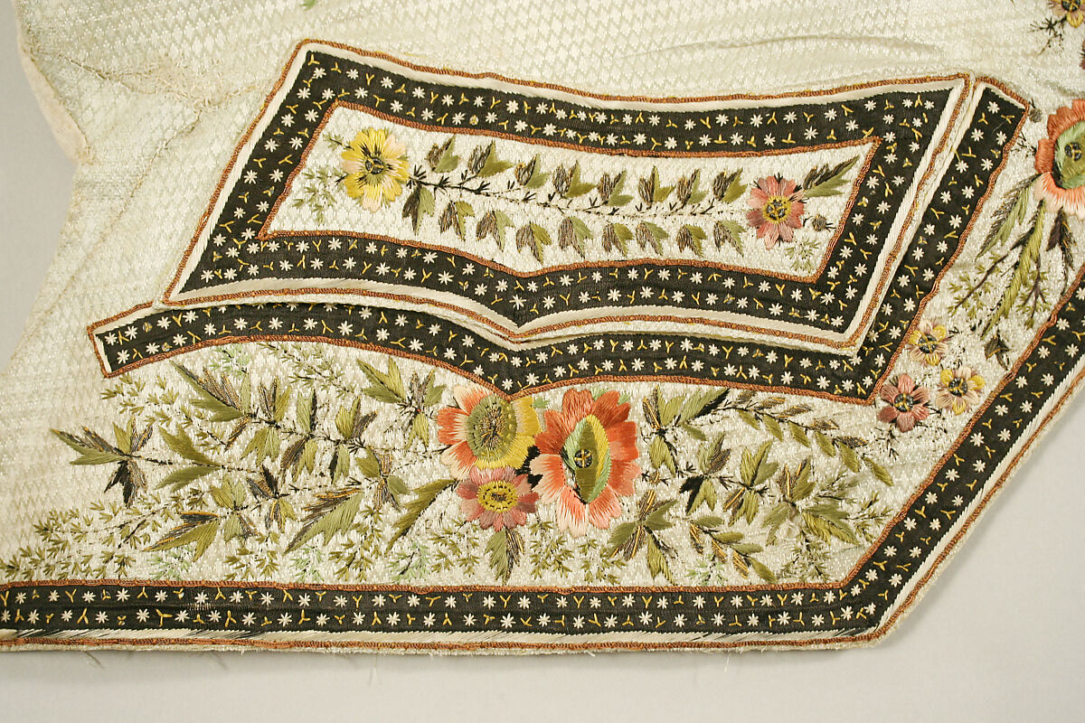 Suit, silk, probably British