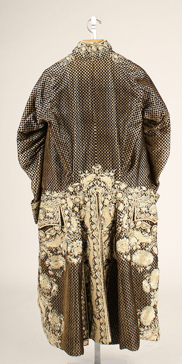 Suit, silk, probably British