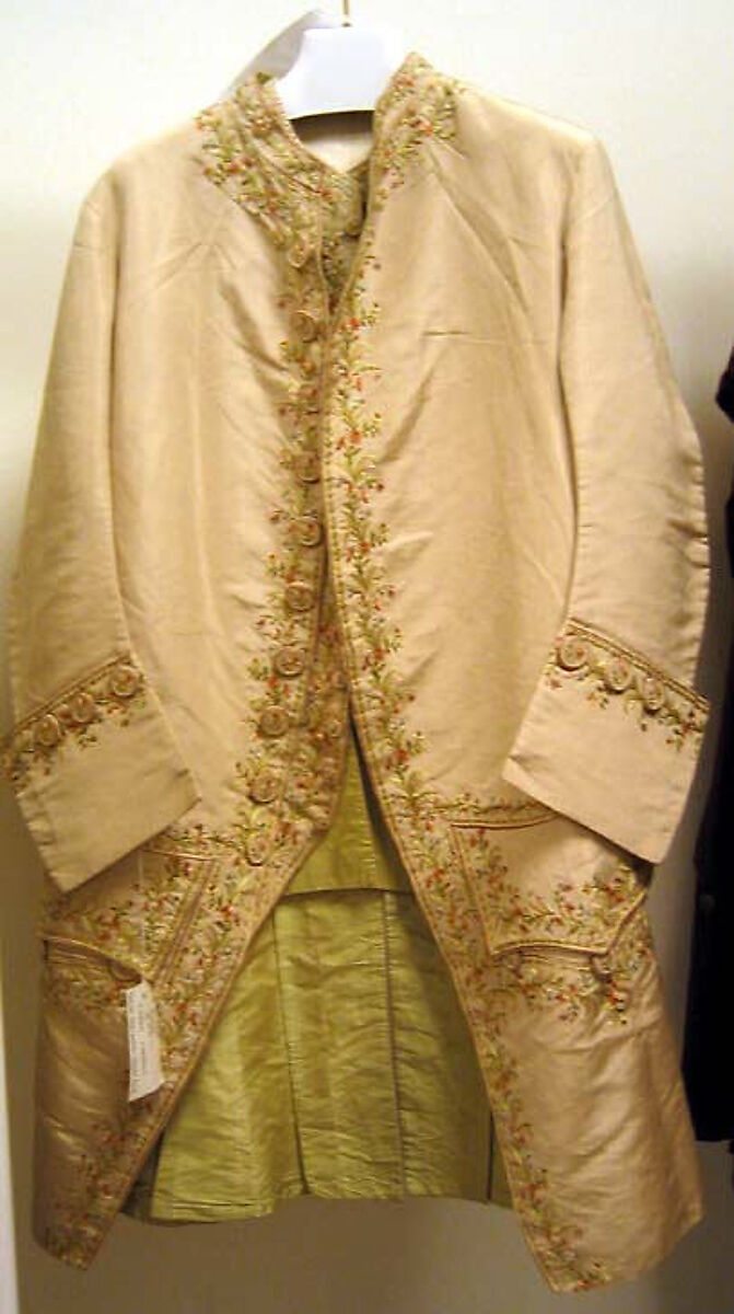 Suit, silk, cotton, British