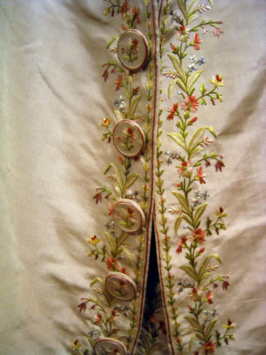 Suit, silk, cotton, British