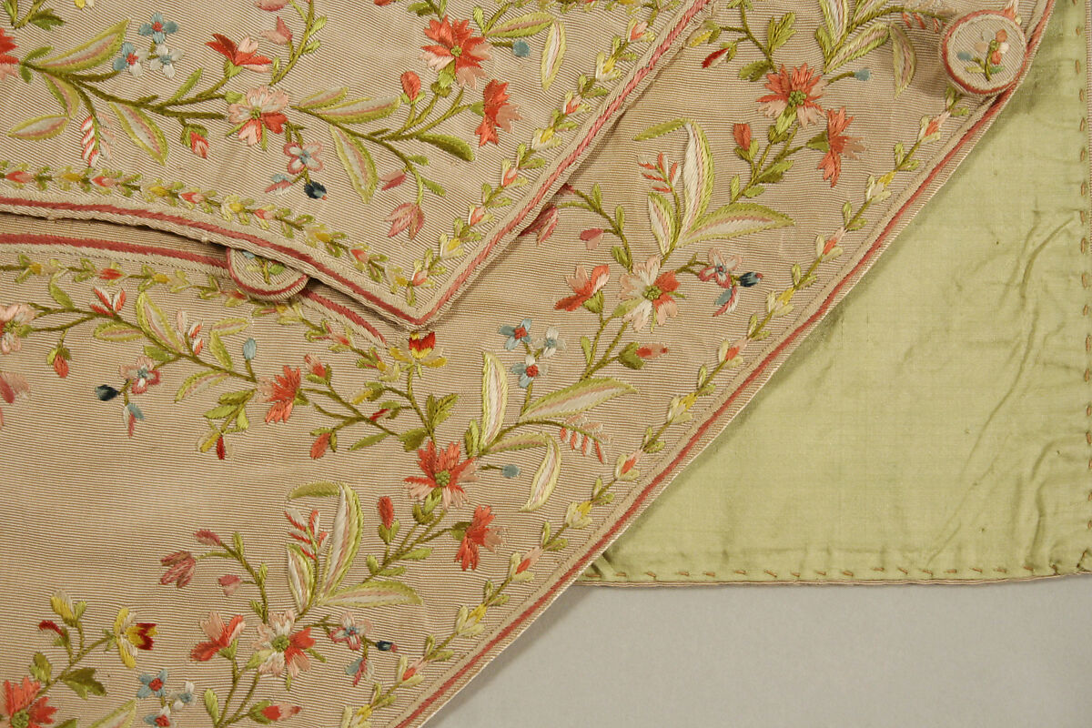 Suit, silk, cotton, British