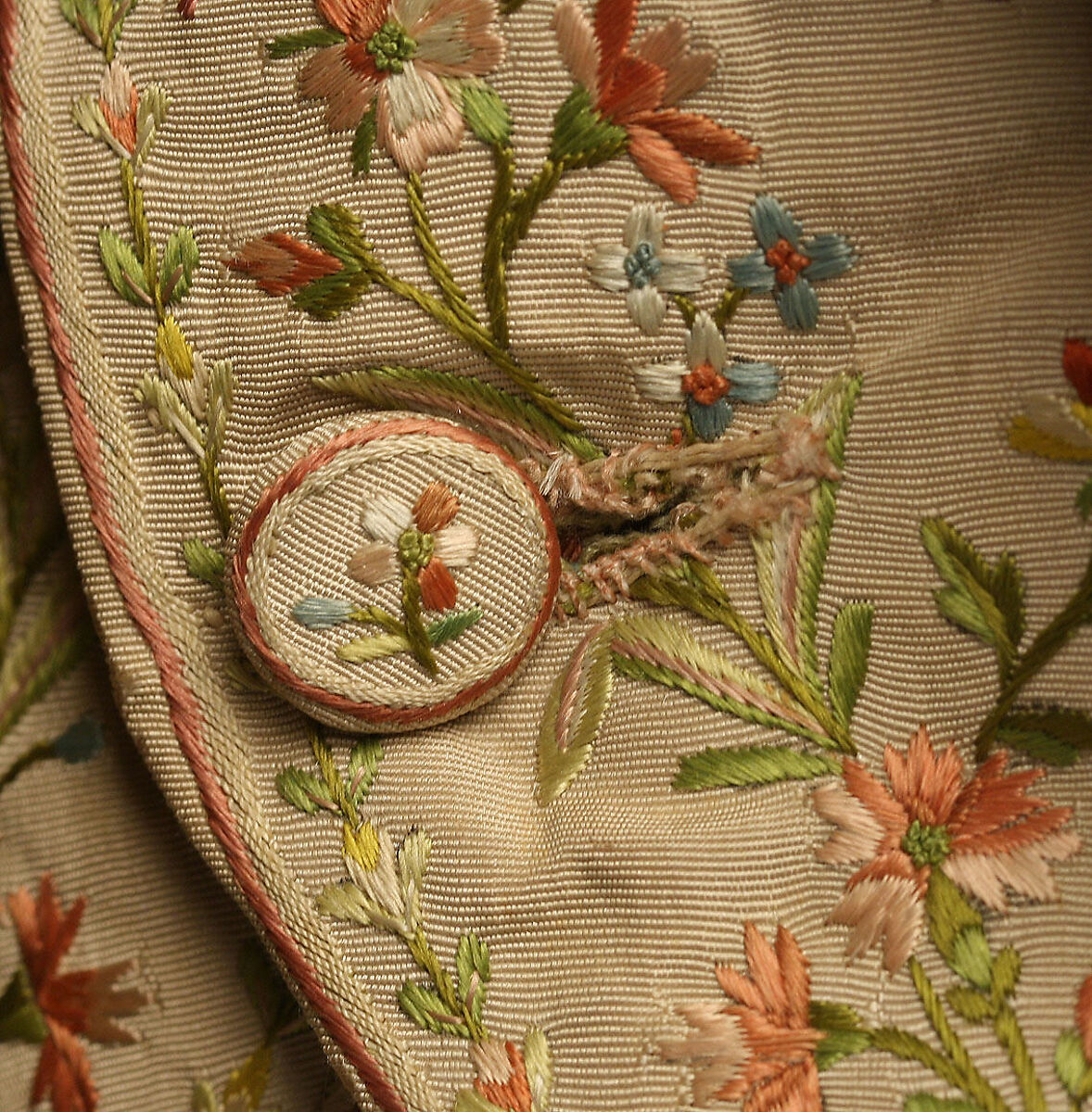 Suit, silk, cotton, British