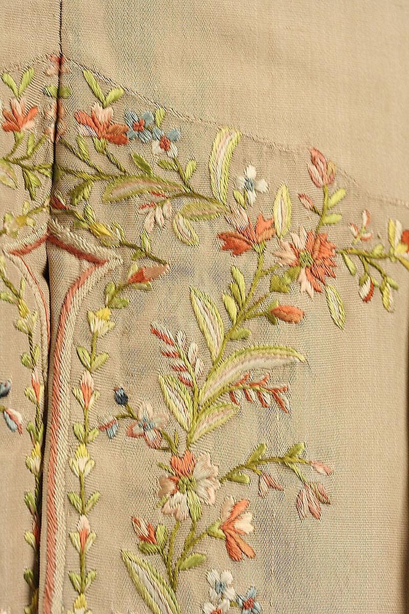 Suit, silk, cotton, British