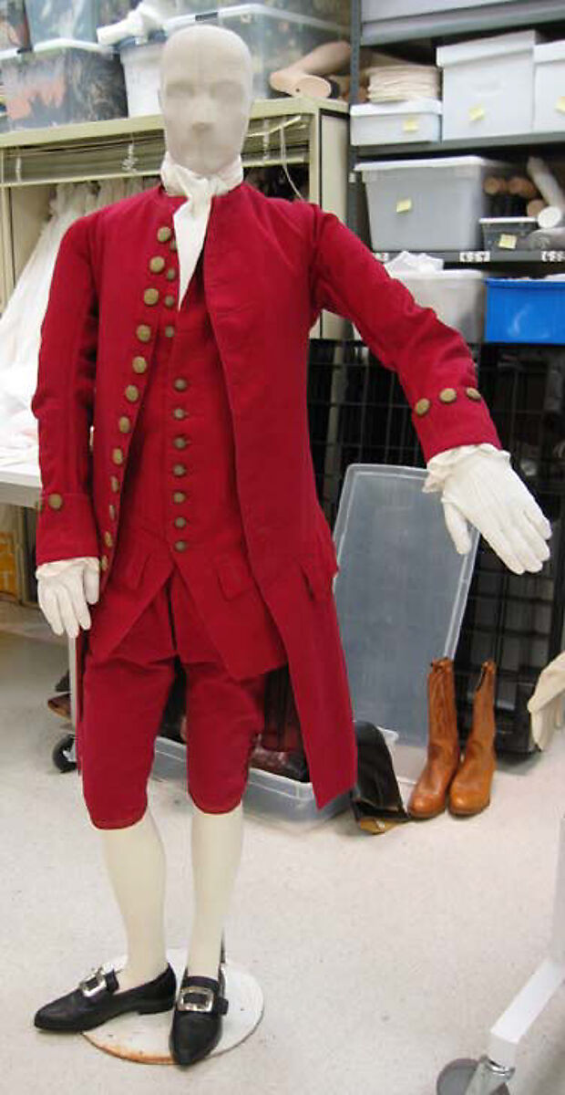 Suit, wool, silk, gold, British