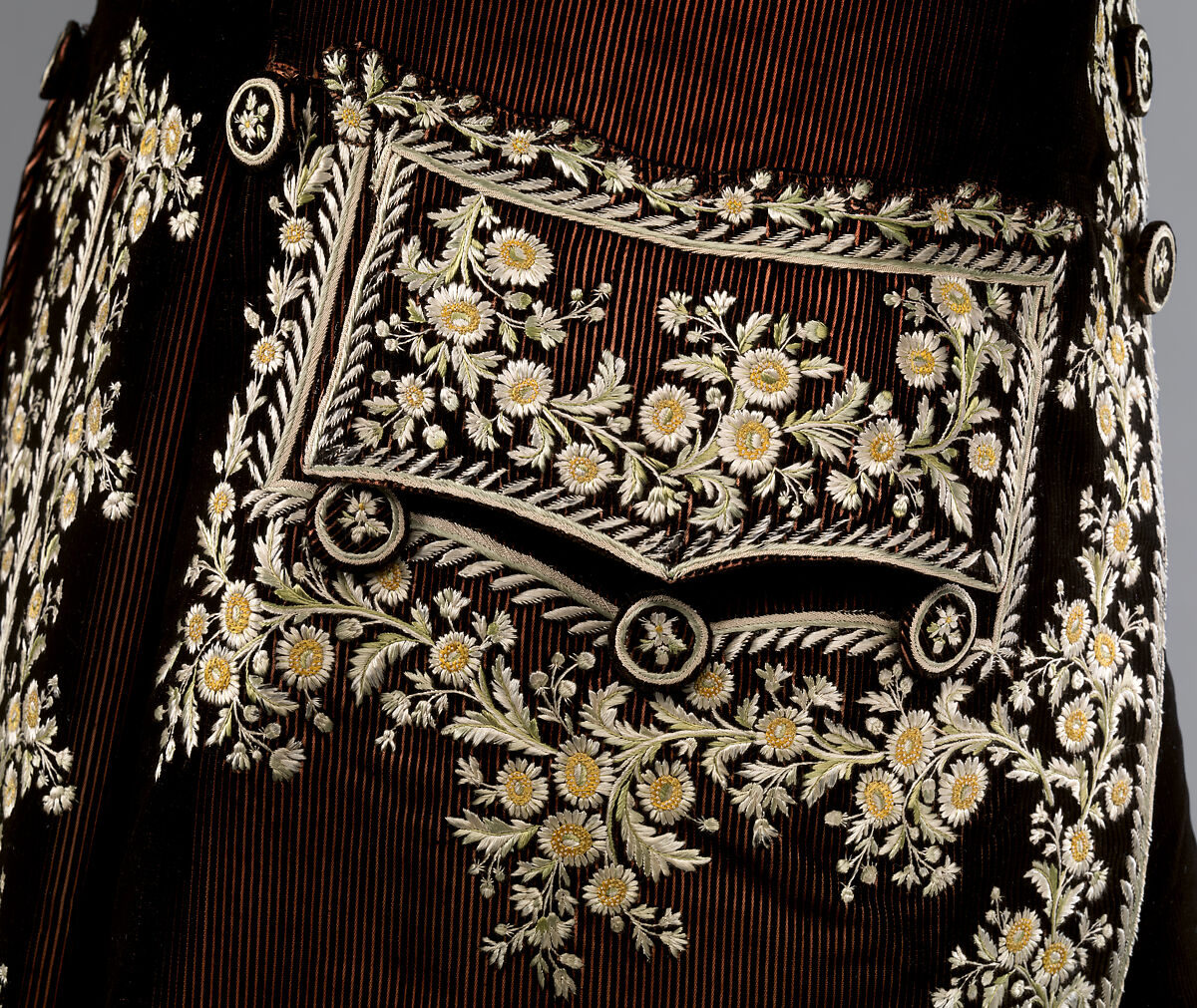 Court suit, silk, French