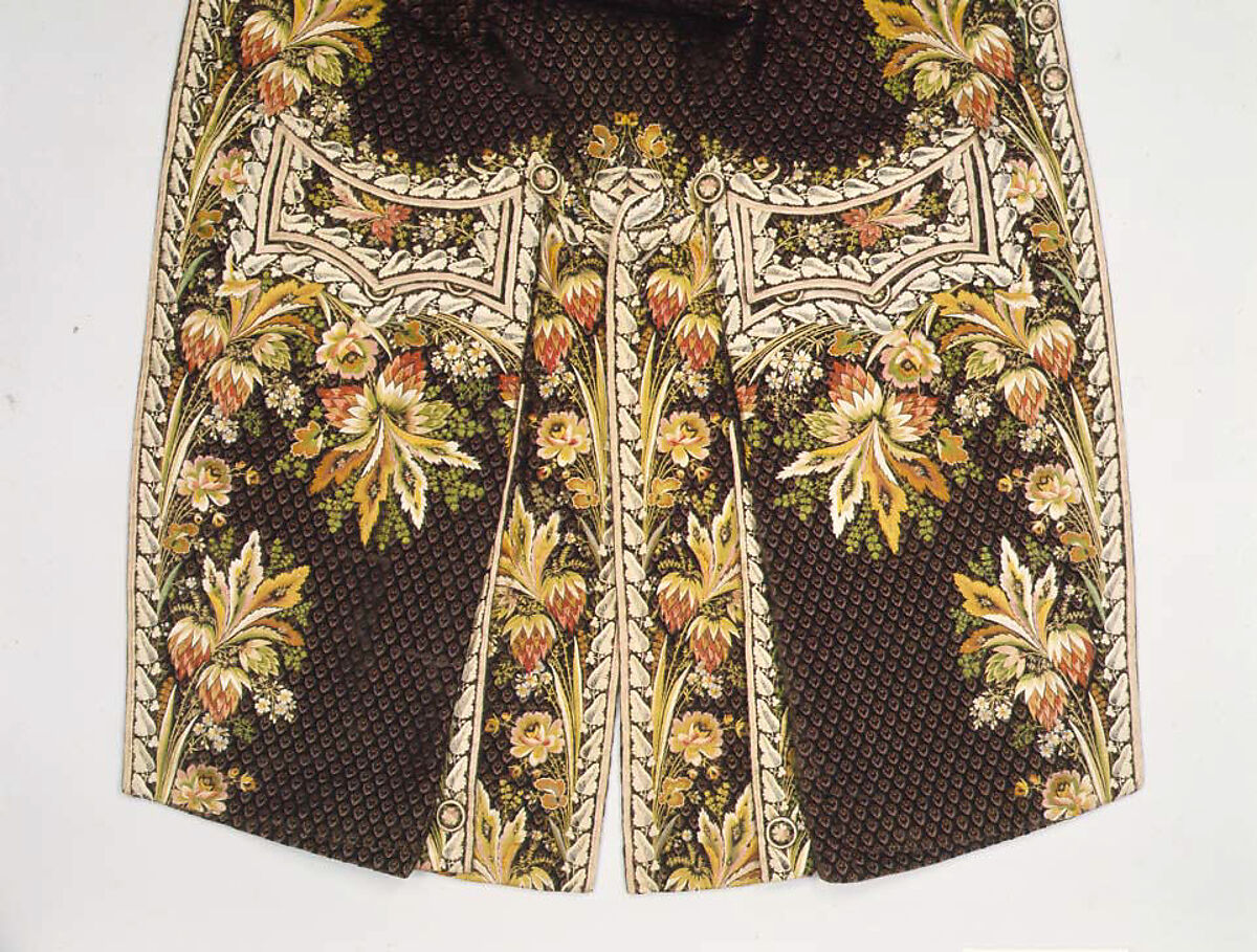 Coat, silk, probably French