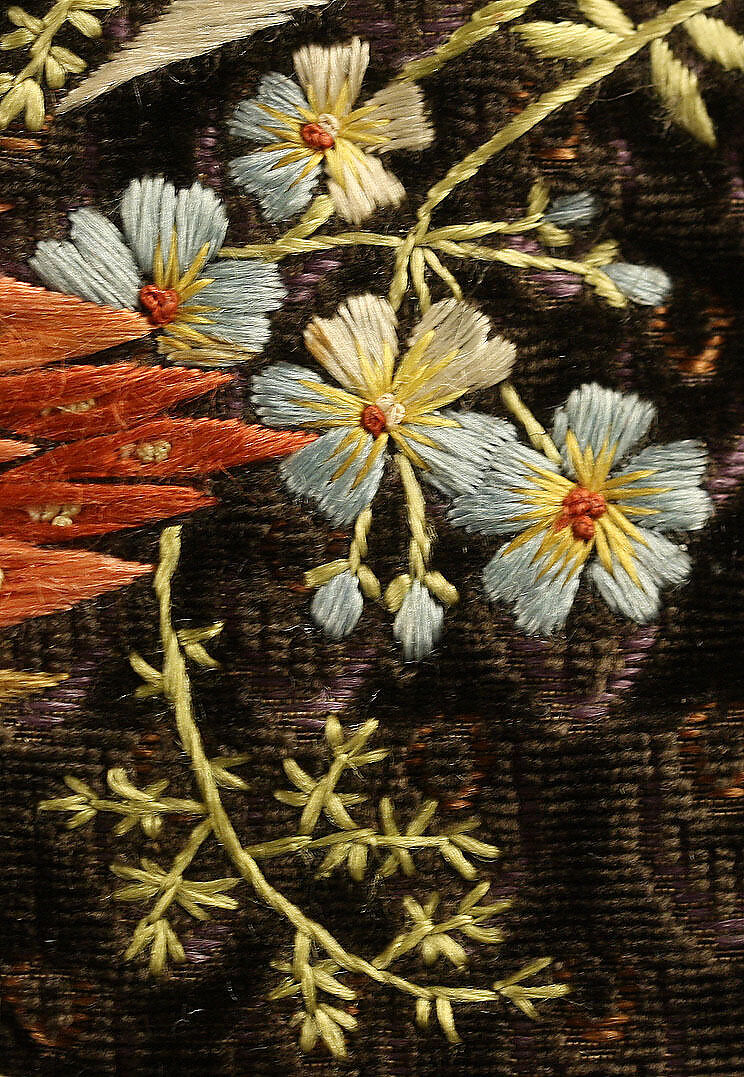 Coat, silk, probably French