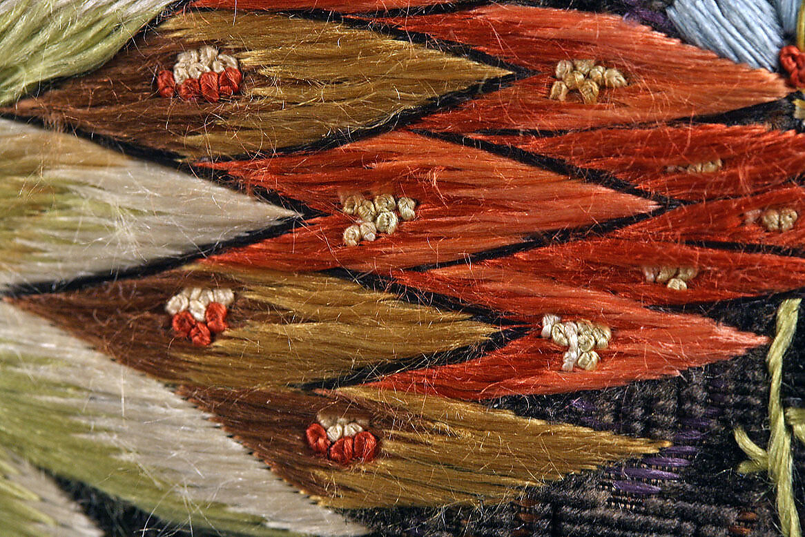 Coat, silk, probably French