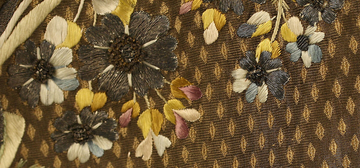 Court suit, silk, metal thread, French