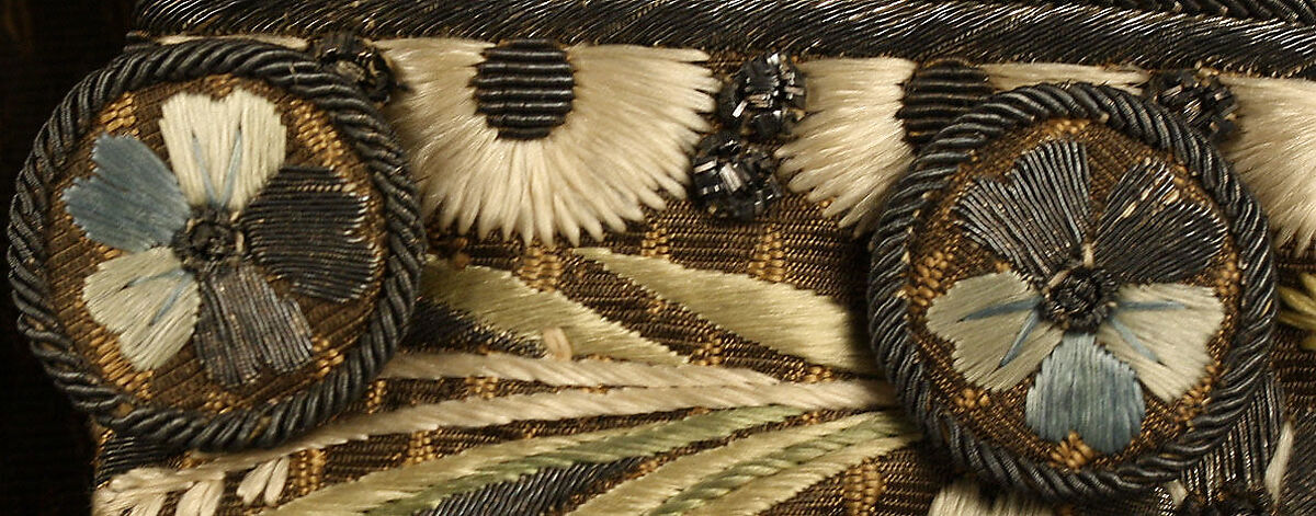 Court suit, silk, metal thread, French