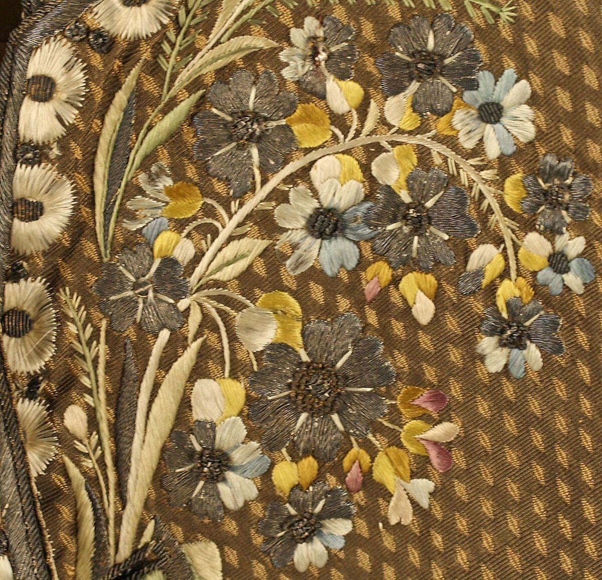 Court suit, silk, metal thread, French