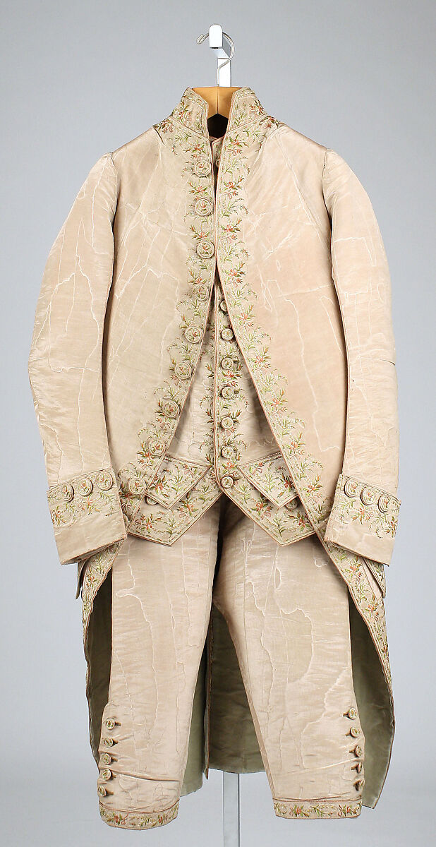 Suit, silk, British