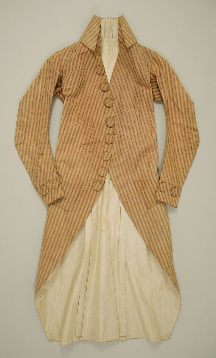 Coat, silk, French 