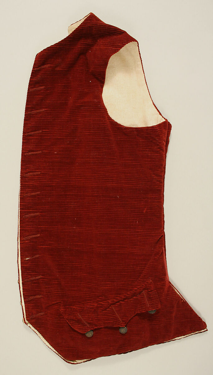 Suit, cotton, metallic thread, British